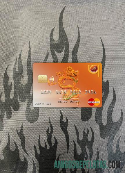 Butão Druk PNB Bank Mastercard Photolook Front amostra